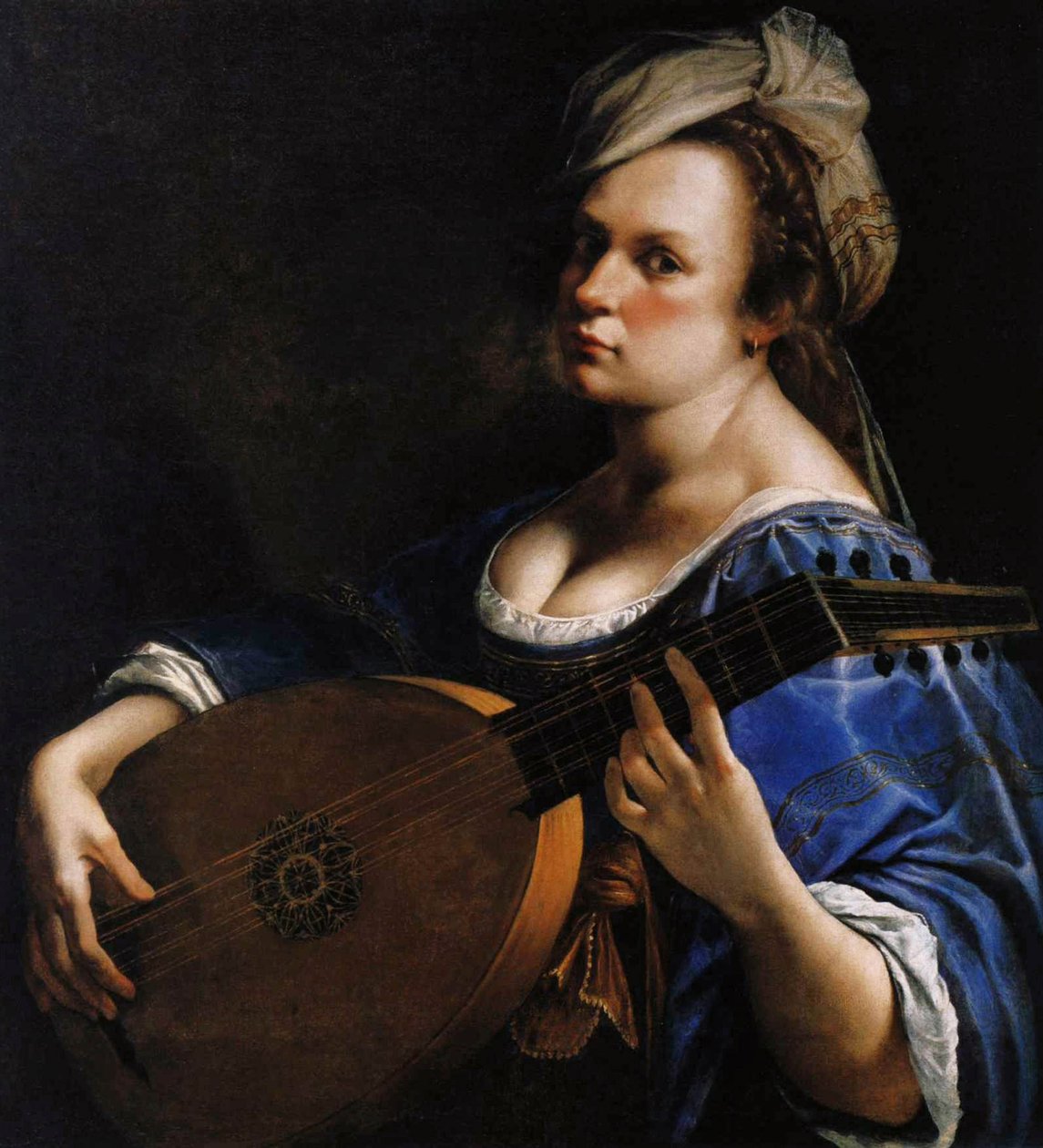 Självporträtt som lutspelare, c.1615-18 av Artemisia Gentileschi