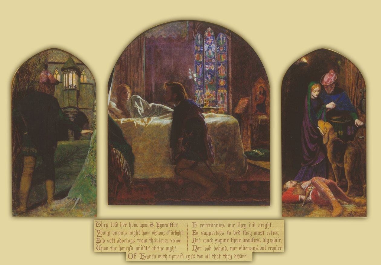 The Eve of St Agnes   av Arthur Hughes