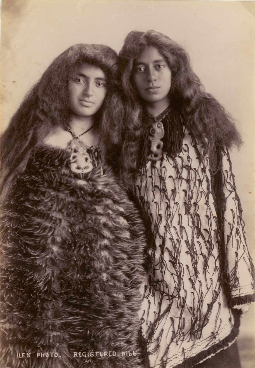 Maori kvinnor, Nya Zeeland av Arthur James Iles