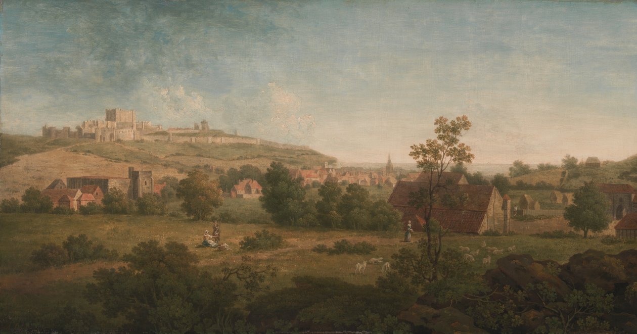 Landskap, med Dover Castle i fjärran av Arthur Nelson