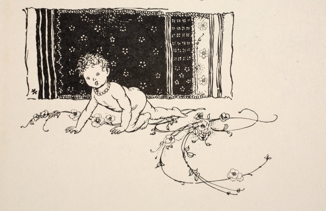 ..En växling, illustration från William Shakespeares "Midsommarnattsdröm", 1908 av Arthur Rackham