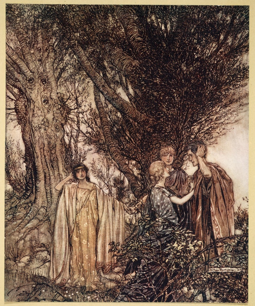 ..Är du säker på att vi är vakna Det verkar som om vi ändå sover, vi drömmer, illustration från 