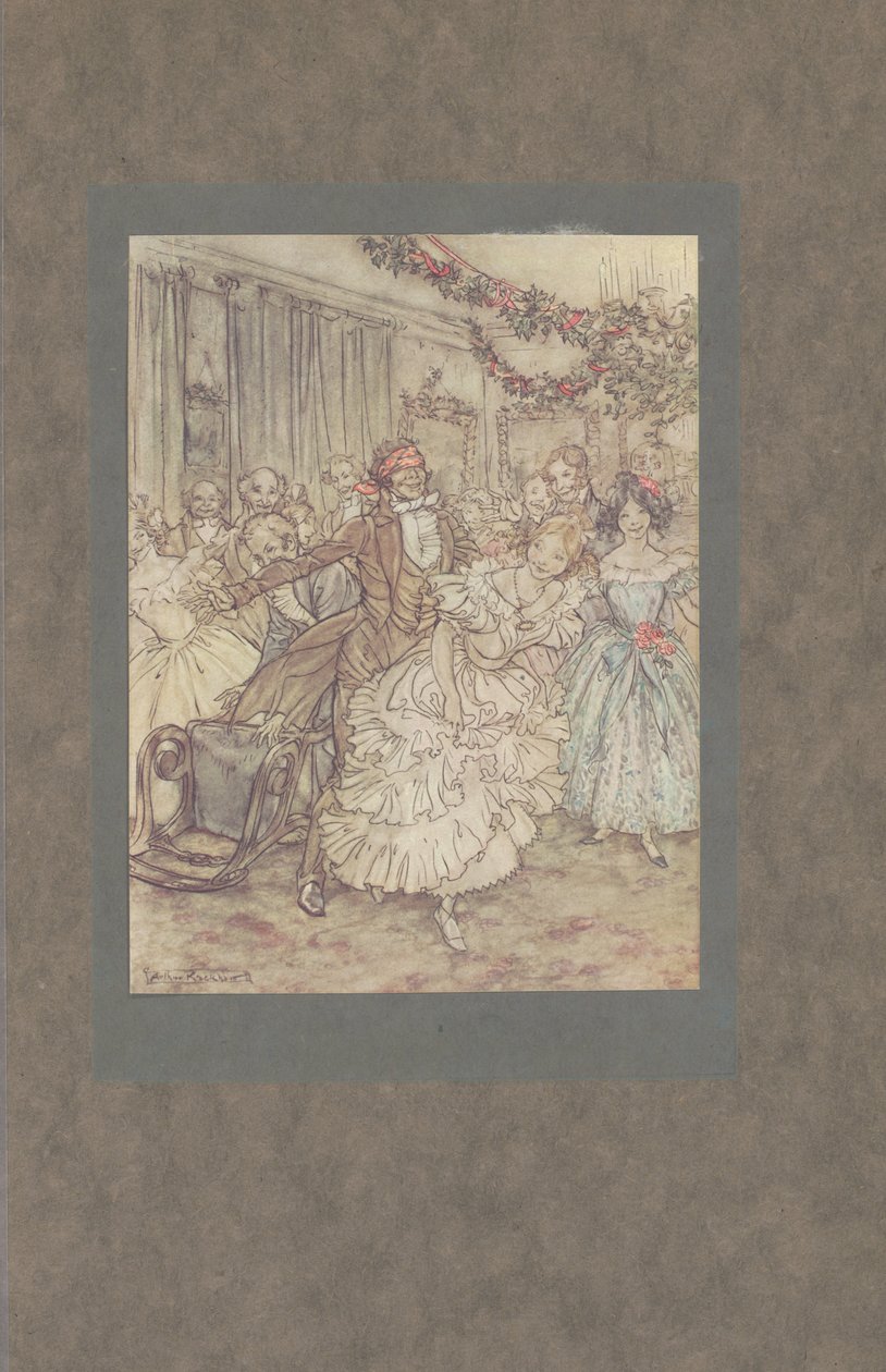 "Sådan han gick efter den där fylliga systern i spetsstucken!", 1915 av Arthur Rackham