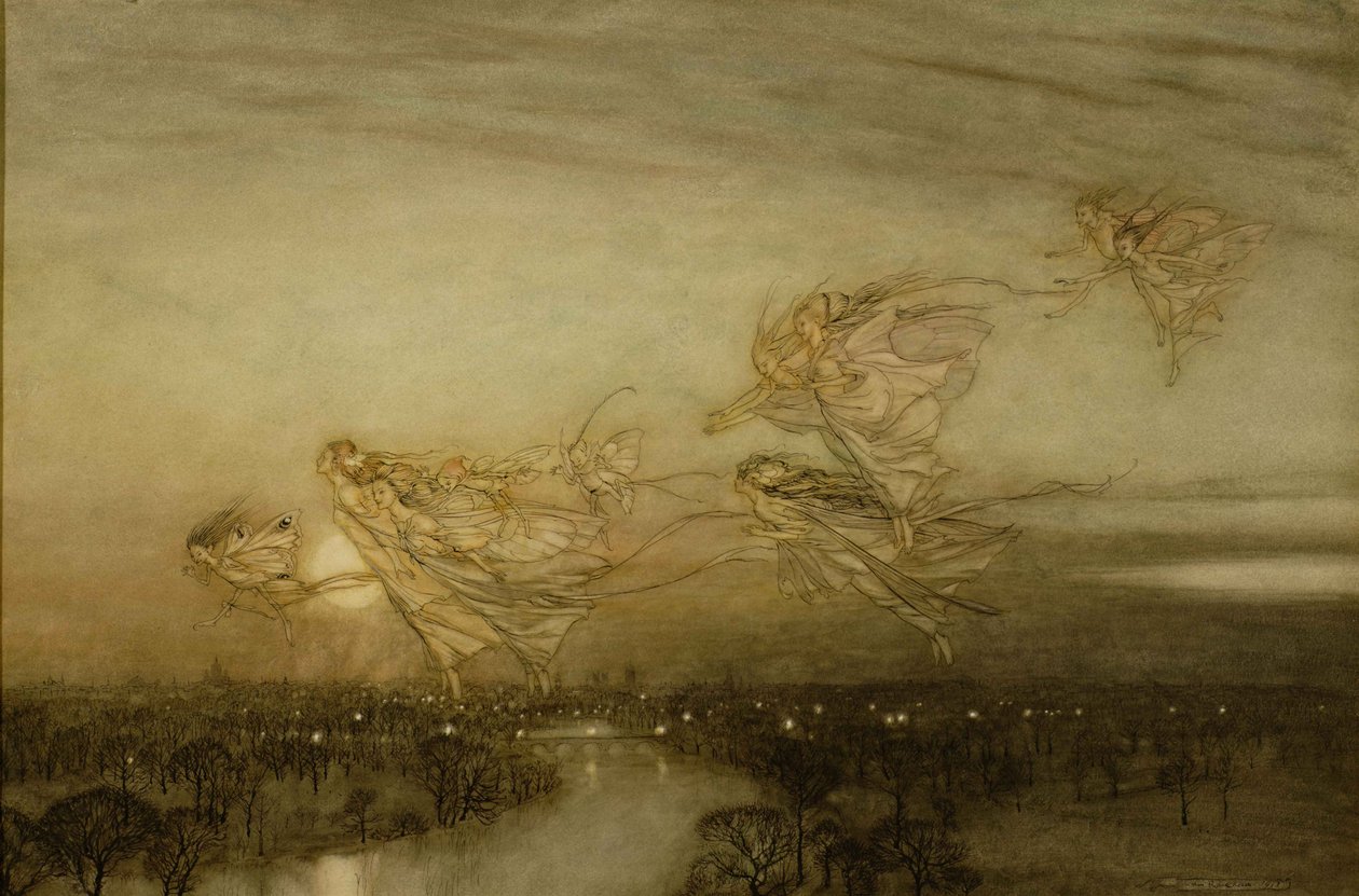 Twilight Dreams, 1913 av Arthur Rackham