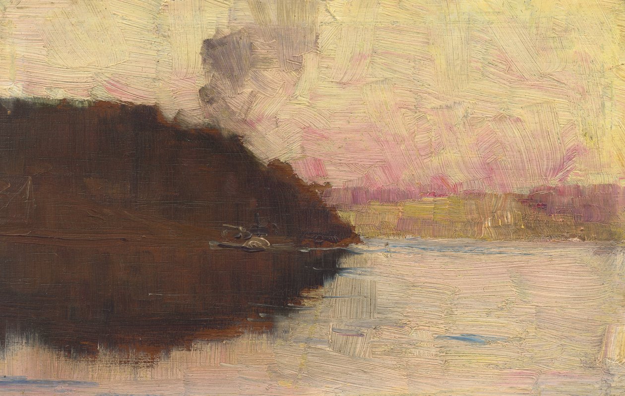 Poängen, solnedgången av Arthur Streeton