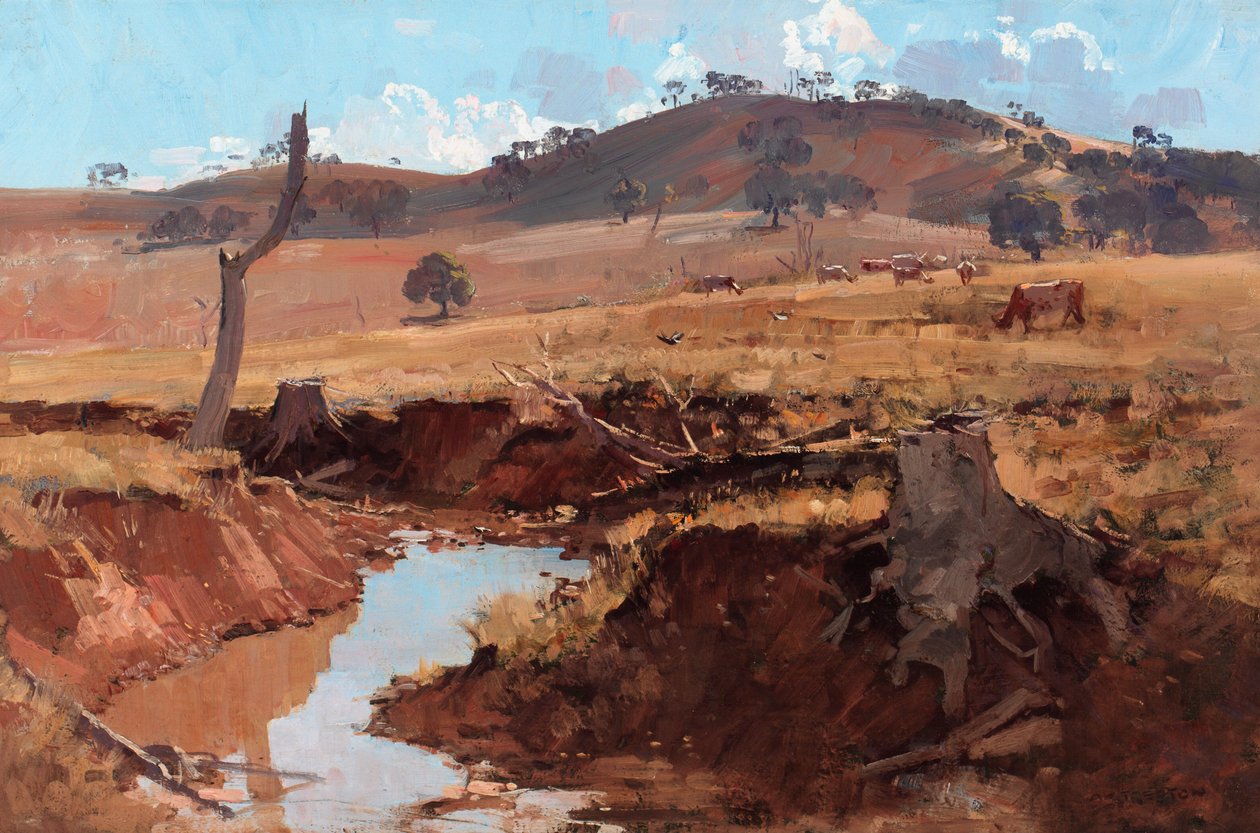 Bäcken av Arthur Streeton