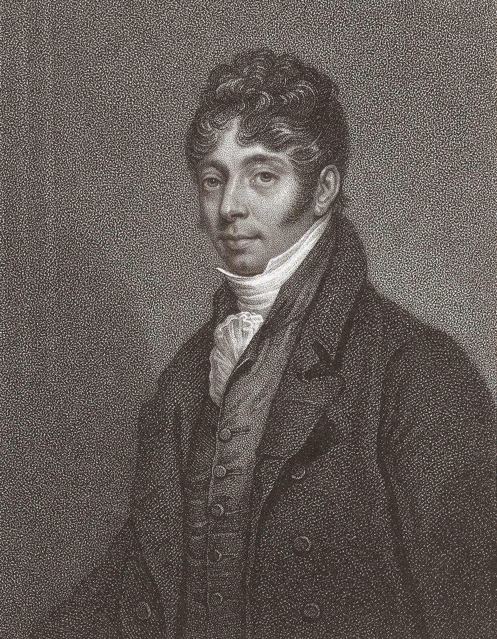 John Cunningham Saunders. Porträtt. (skriva ut) av Arthur (after) Devis