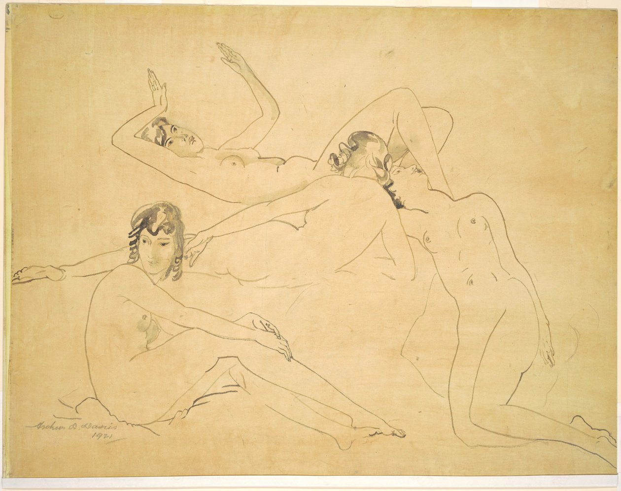 Fyra figurer av Arthur B. Davies