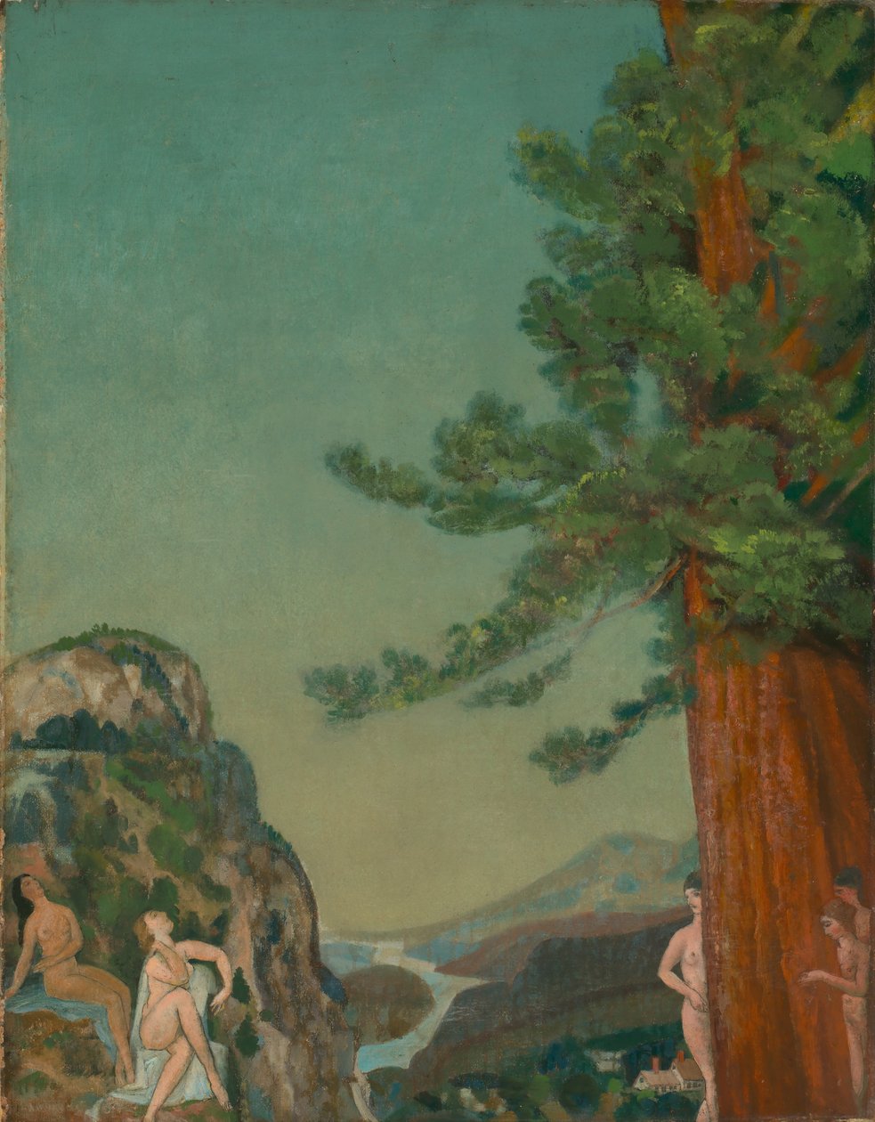På klipporna av Arthur B. Davies