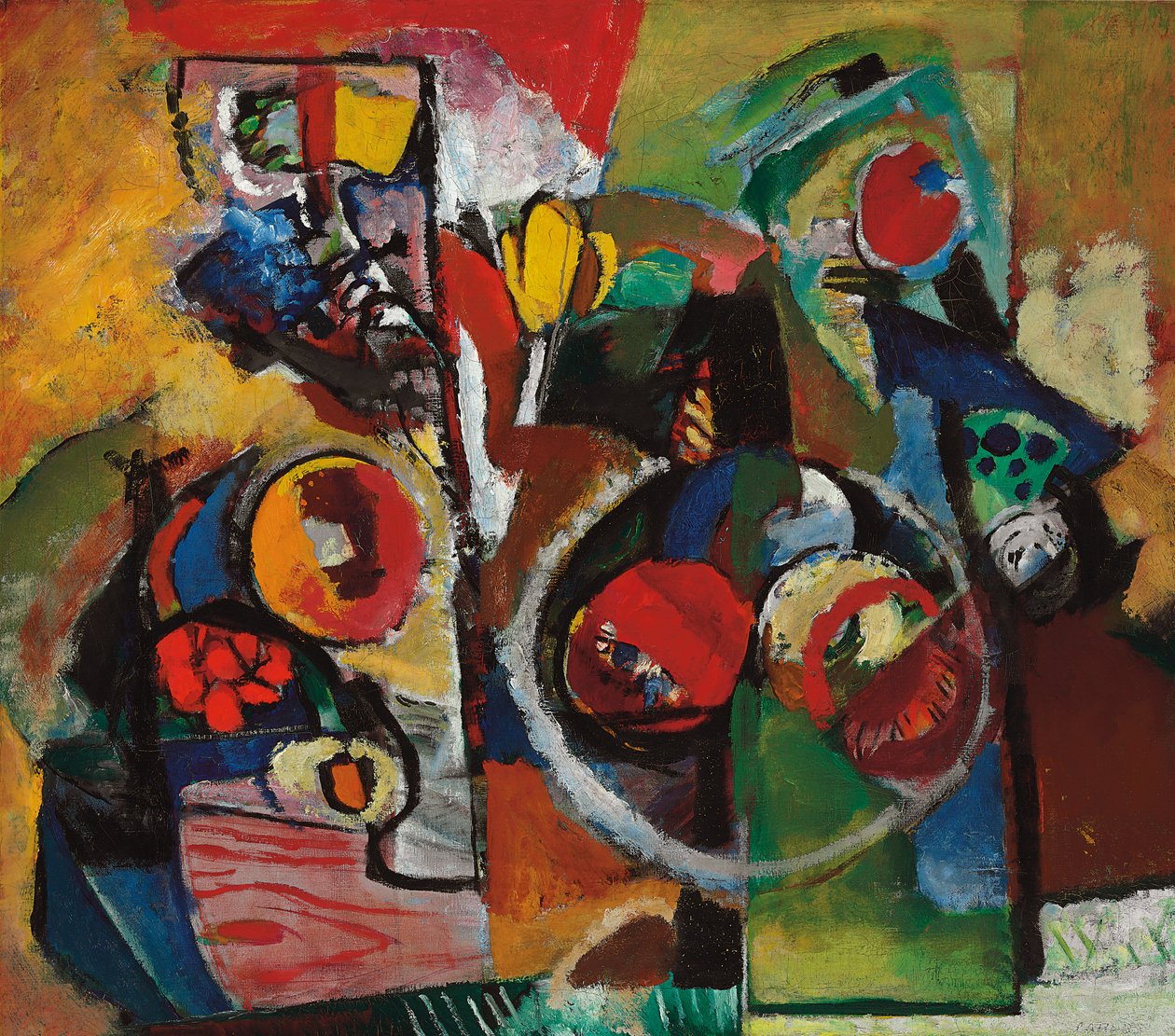 Abstraktion #2, ca 1929-1935 (olja på duk) av Arthur Beecher Carles