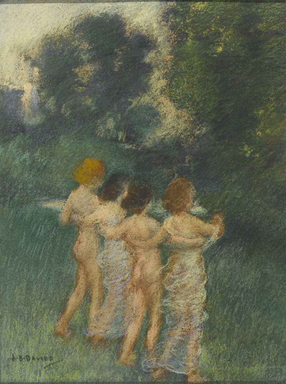 Cherubian Children, 1900 (pastell över wc) av Arthur Bowen Davies