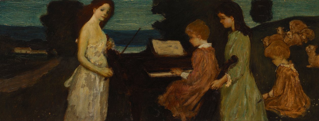 Musik på fälten av Arthur Bowen Davies