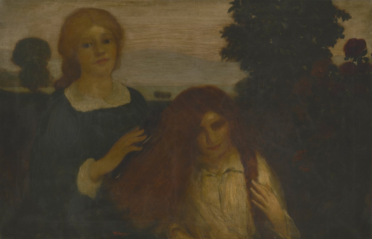 Rose to Rose, ca 1890-1900 av Arthur Bowen Davies