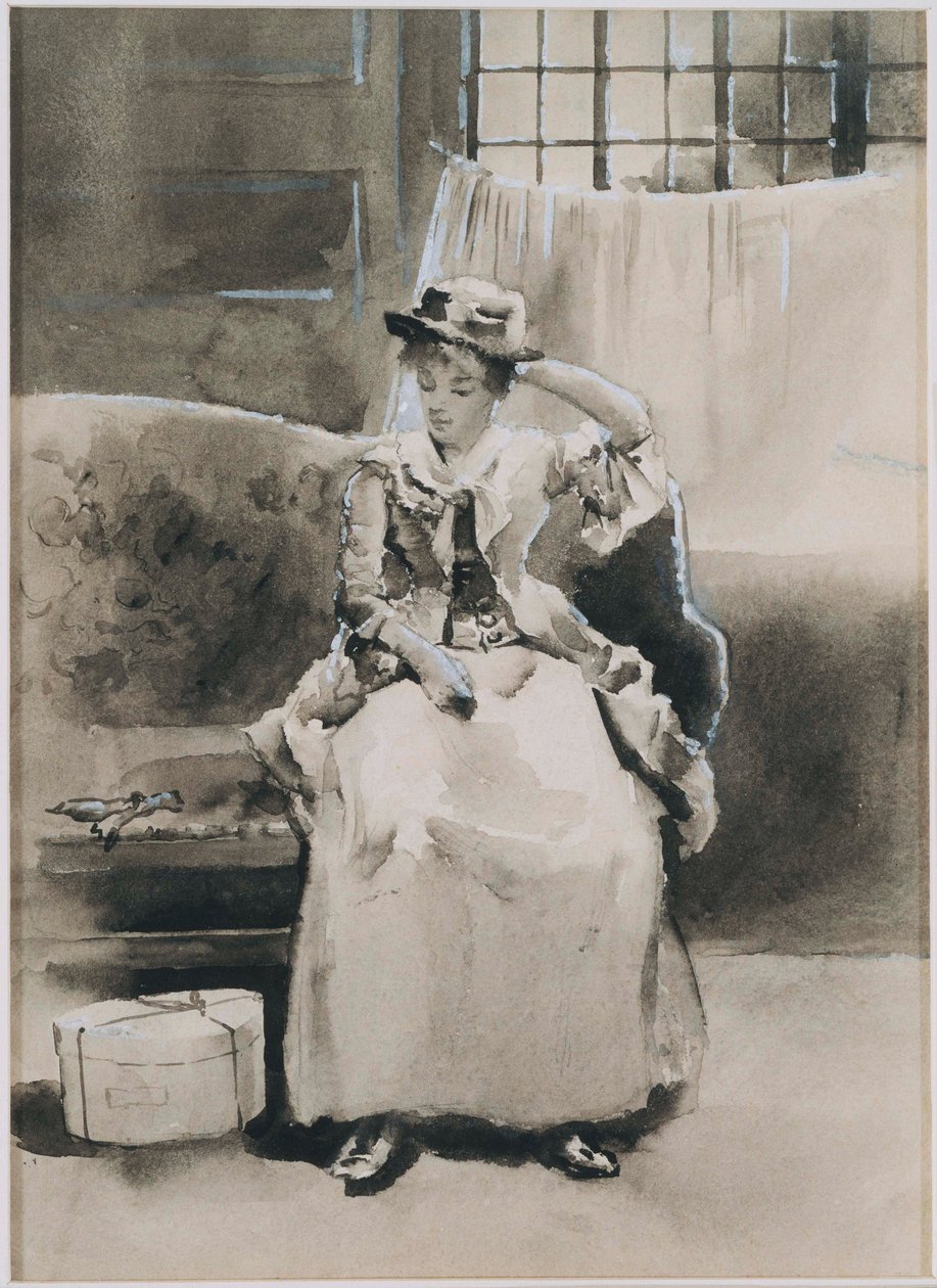 Untitled (Sittande kvinna) av Arthur Bowen Davies