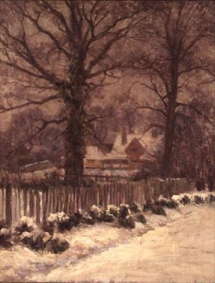 Och Snowy Lane av Arthur Claude Cooke