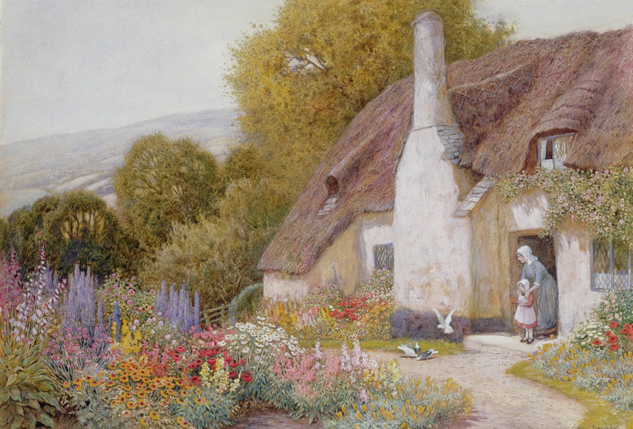 I Dunster av Arthur Claude Strachan