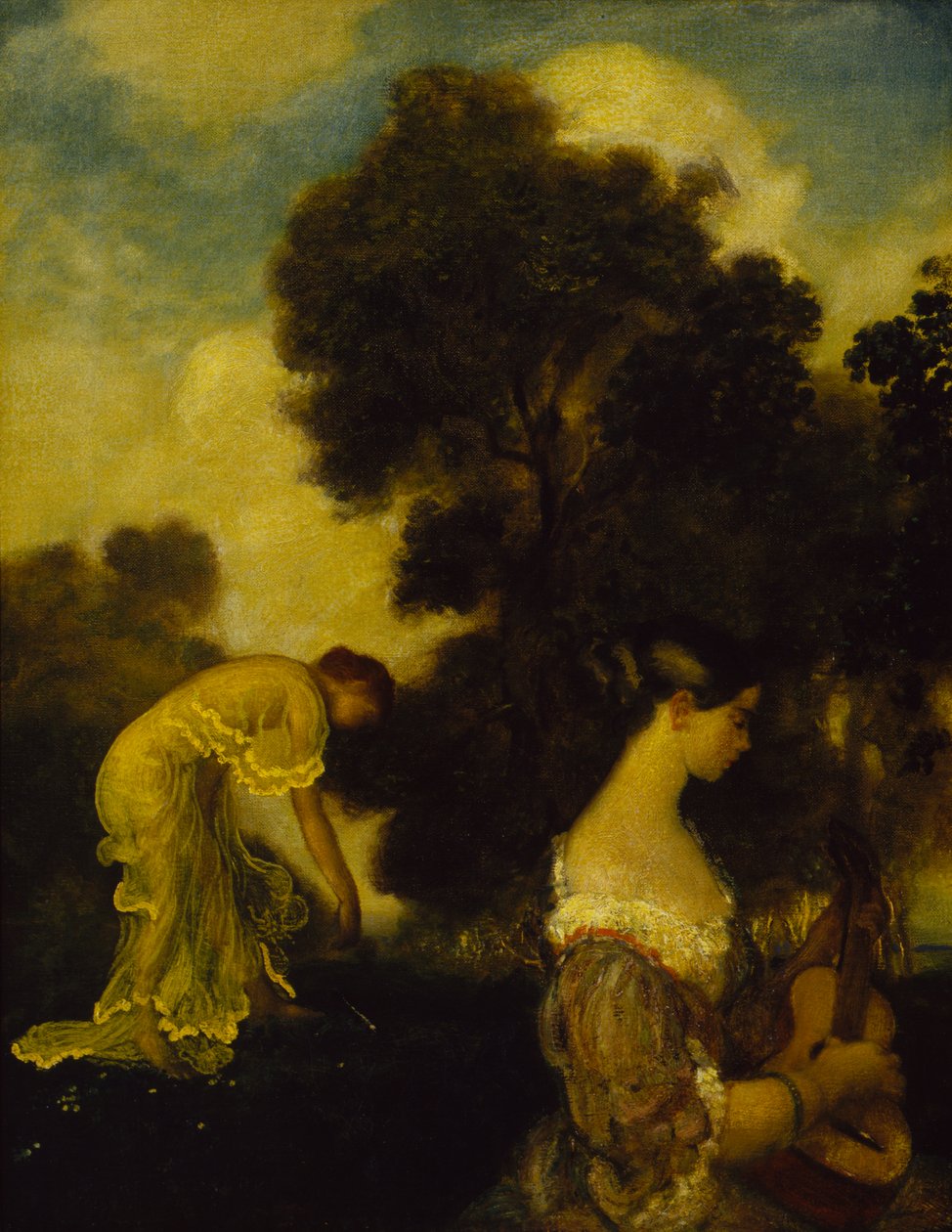 Evensång, ca. 1898 av Arthur Davies