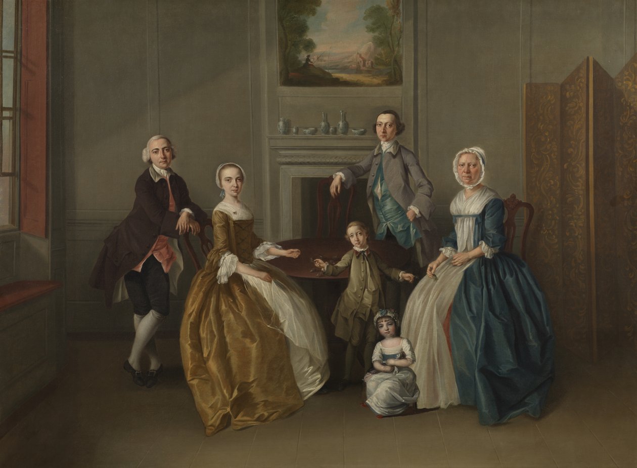 Familjegrupp, 1756 av Arthur Devis