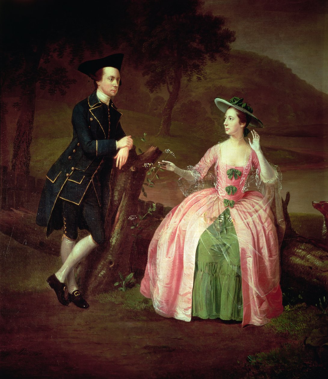 Sir George och Lady Strickland av Arthur Devis