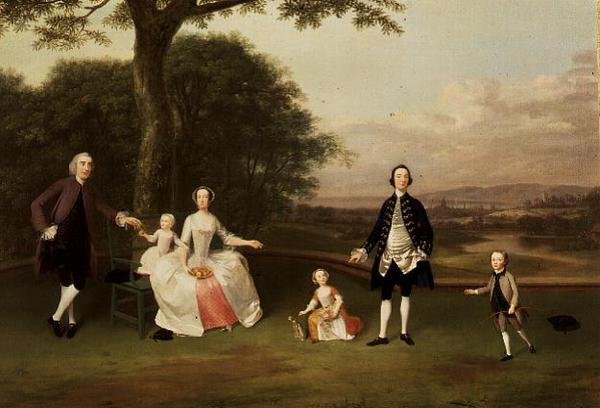 Familjen Till, ca 1750-51 av Arthur Devis