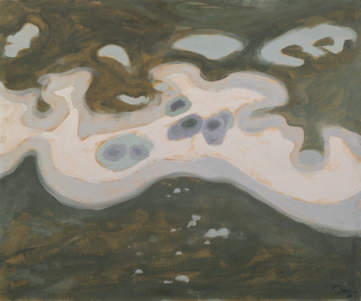 Snö på isen av Arthur Garfield Dove