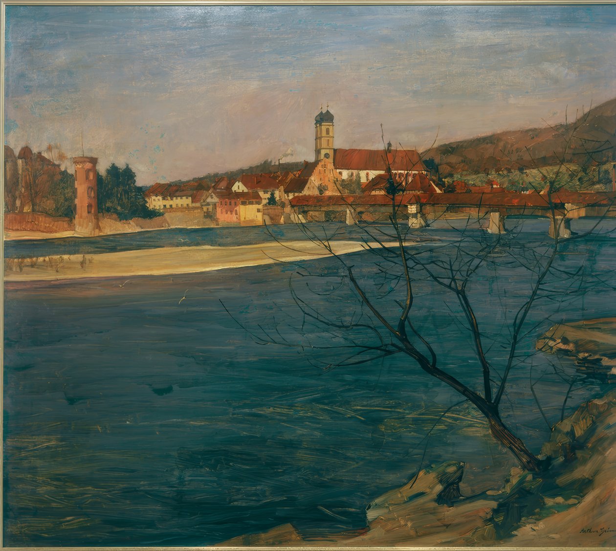 Rhen nära Säckingen av Arthur Grimm