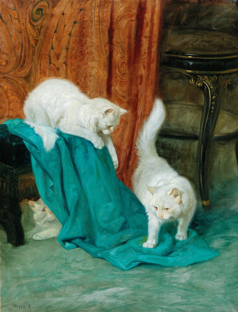 Katter som leker av Arthur Heyer