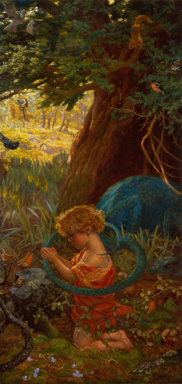 The Rescue (olja på duk) av Arthur Hughes