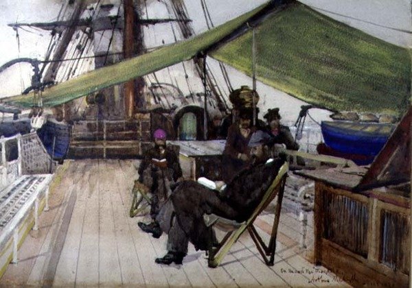 Ombord på "Magdala" av Arthur Melville