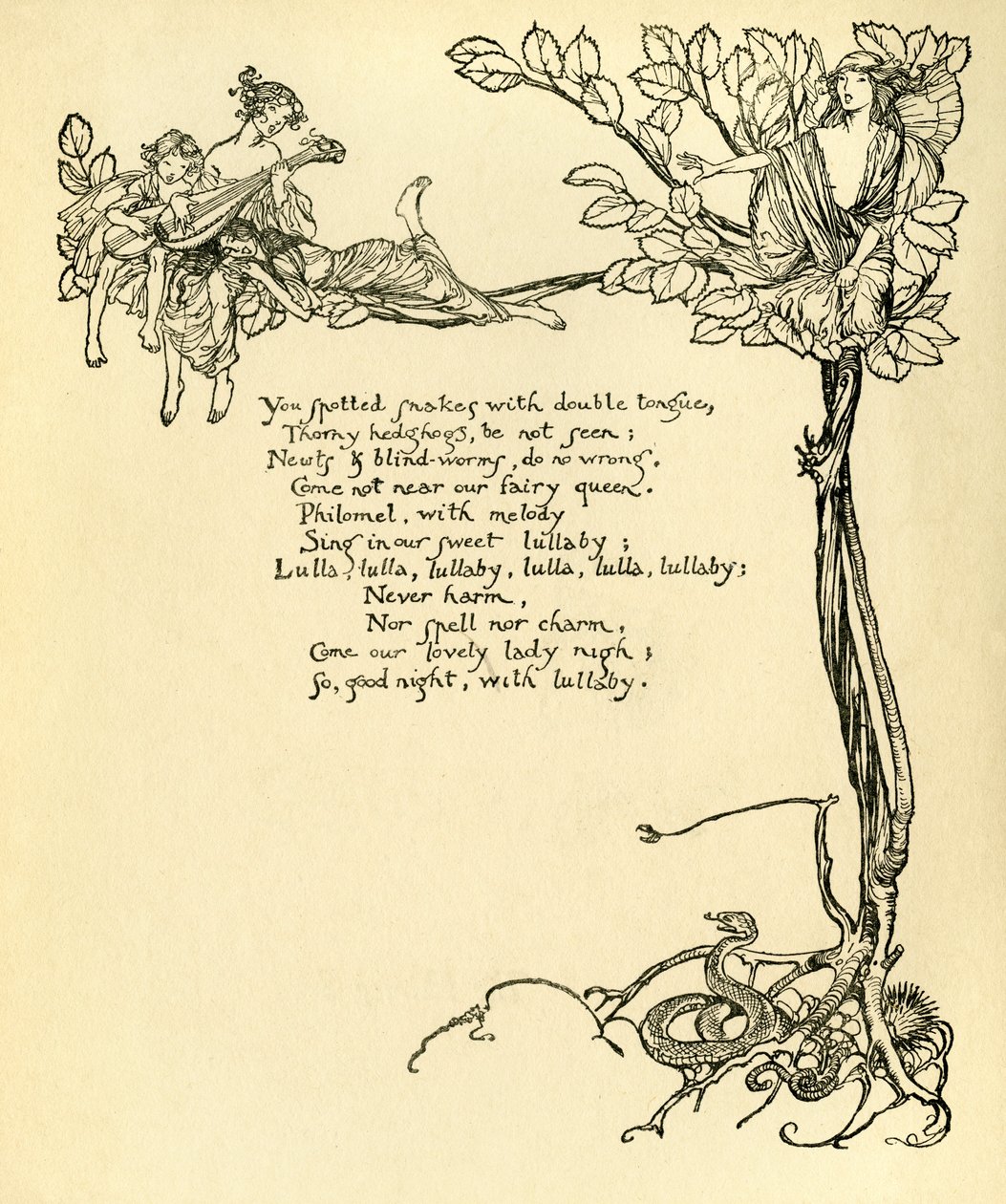 En midsommarnattsdröm av Arthur Rackham