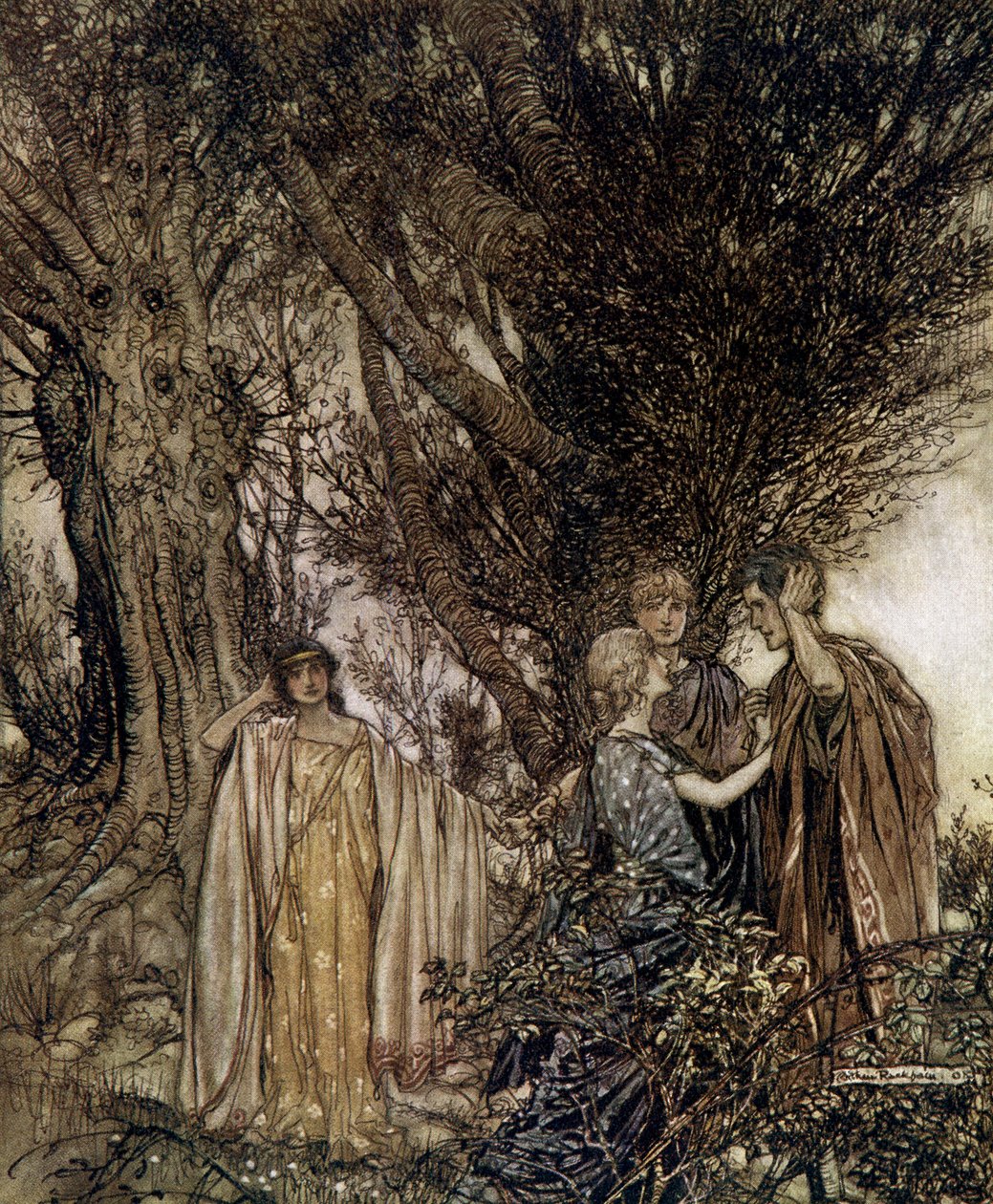 En midsommarnattsdröm av Arthur Rackham