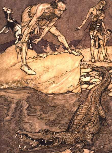 Krokodil av Arthur Rackham