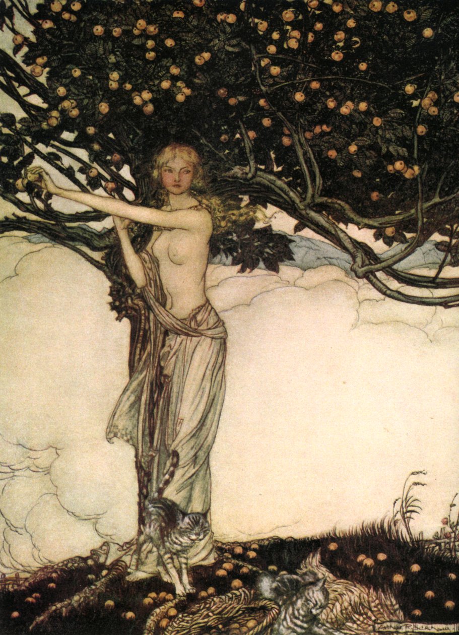 Freia, the Fair One, c1910. av Arthur Rackham