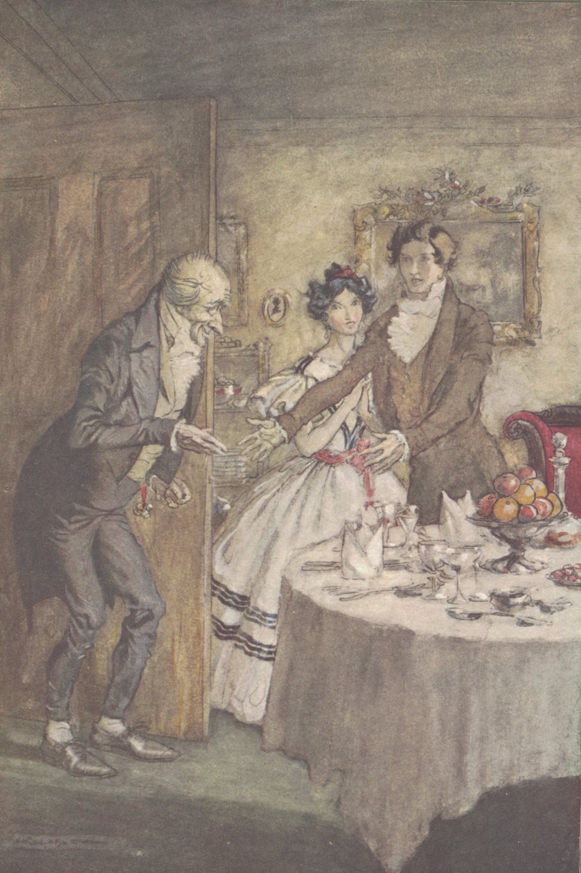 "Det är jag, din farbror Scrooge" av Arthur Rackham