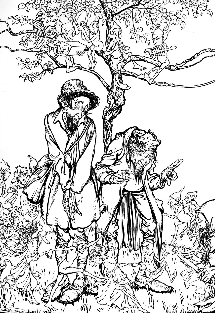 Lillebror och lillasyster, 1917, 1923 av Arthur Rackham
