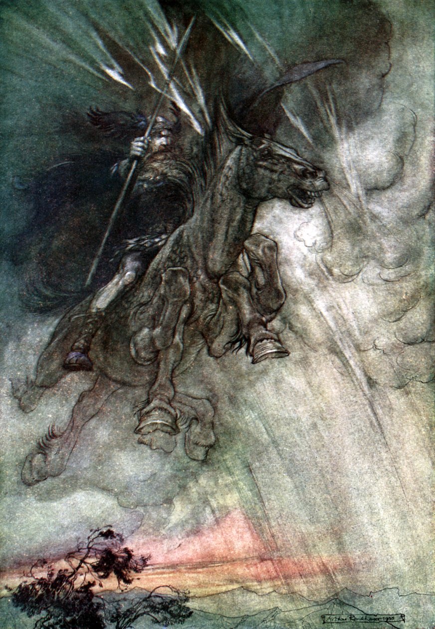 Rhinegold Das Rheingold av Arthur Rackham