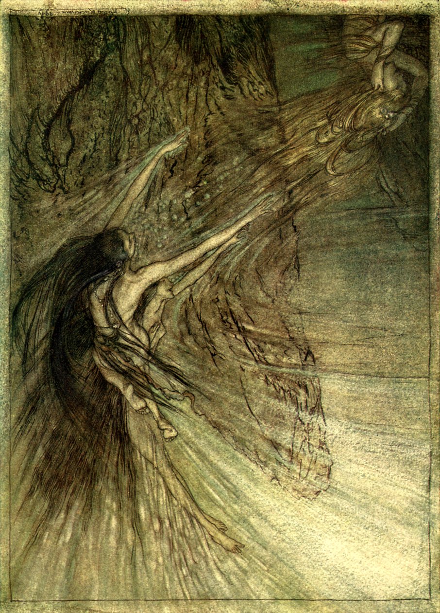 Rhinegold Das Rheingold av Arthur Rackham