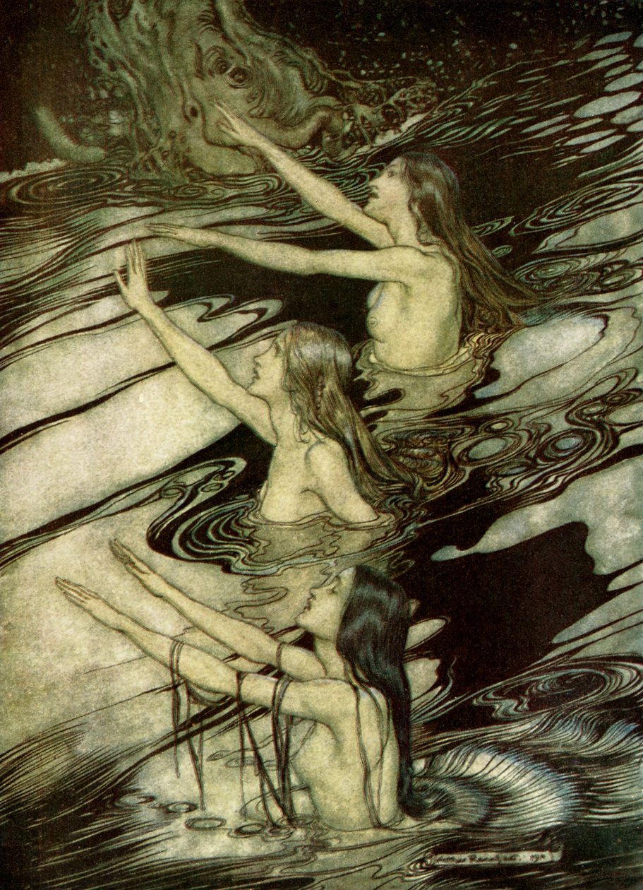 The Twilight of the Gods Götterdämmerung av Arthur Rackham
