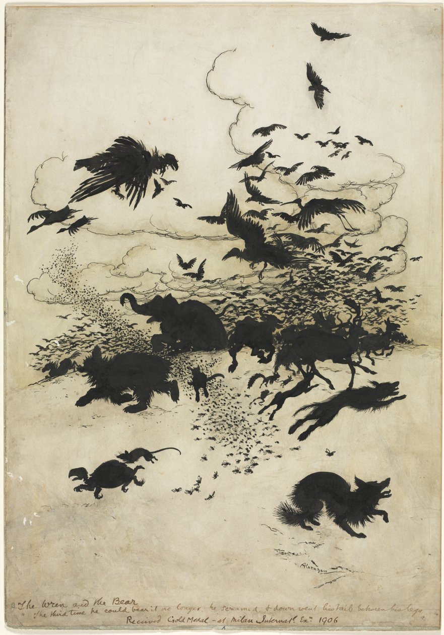 Wren och Björnen av Arthur Rackham