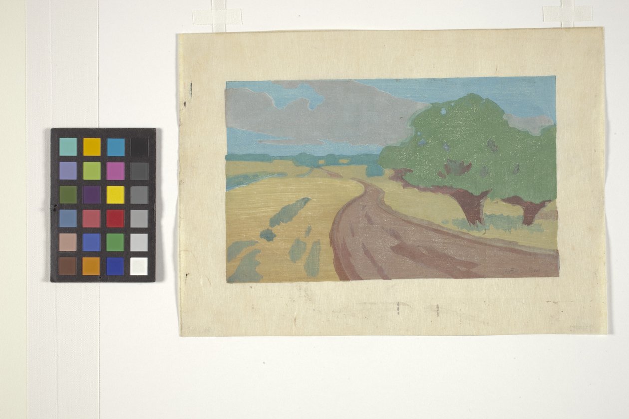 The Argilla Road (trätryck i färg) av Arthur Wesley Dow