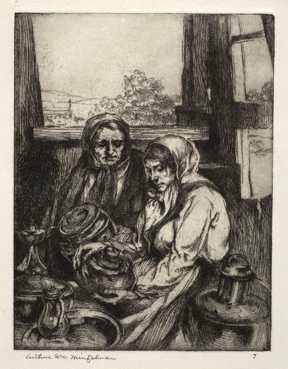 Gammal mässing av Arthur William Heintzelman