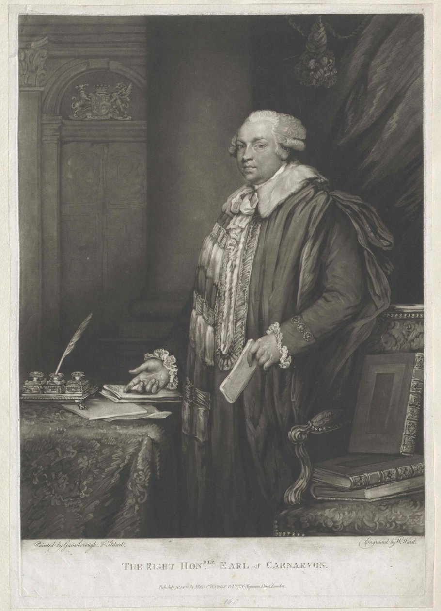 1:e earl av Carnavon Herbert av Artist Unknown