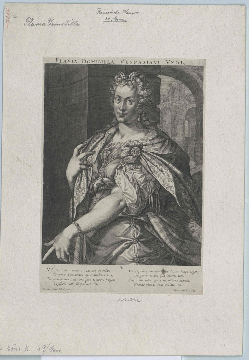 1:a århundradet e.Kr. Flavia Domitilla av Artist Unknown
