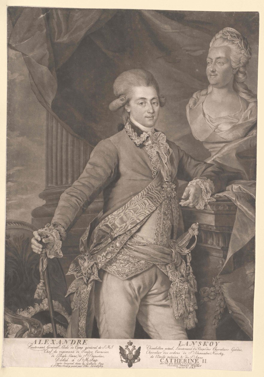 Aleksandr Dimitrijevitj Lanskoi av Artist Unknown