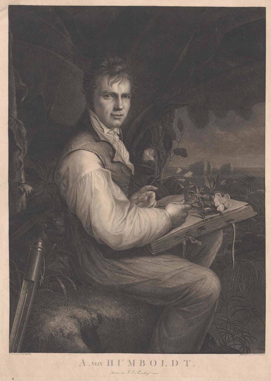 Alexander baron von Humboldt av Artist Unknown