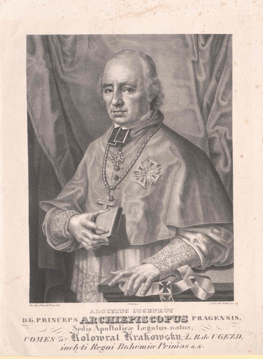 Aloysius Joseph greve Kolovrat Krakowski av Artist Unknown