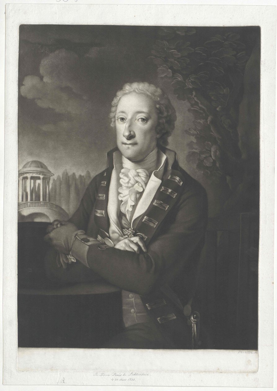 Aloysius Joseph greve Liechtenstein av Artist Unknown