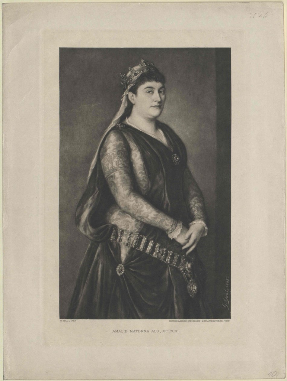 Amalie Materna av Artist Unknown