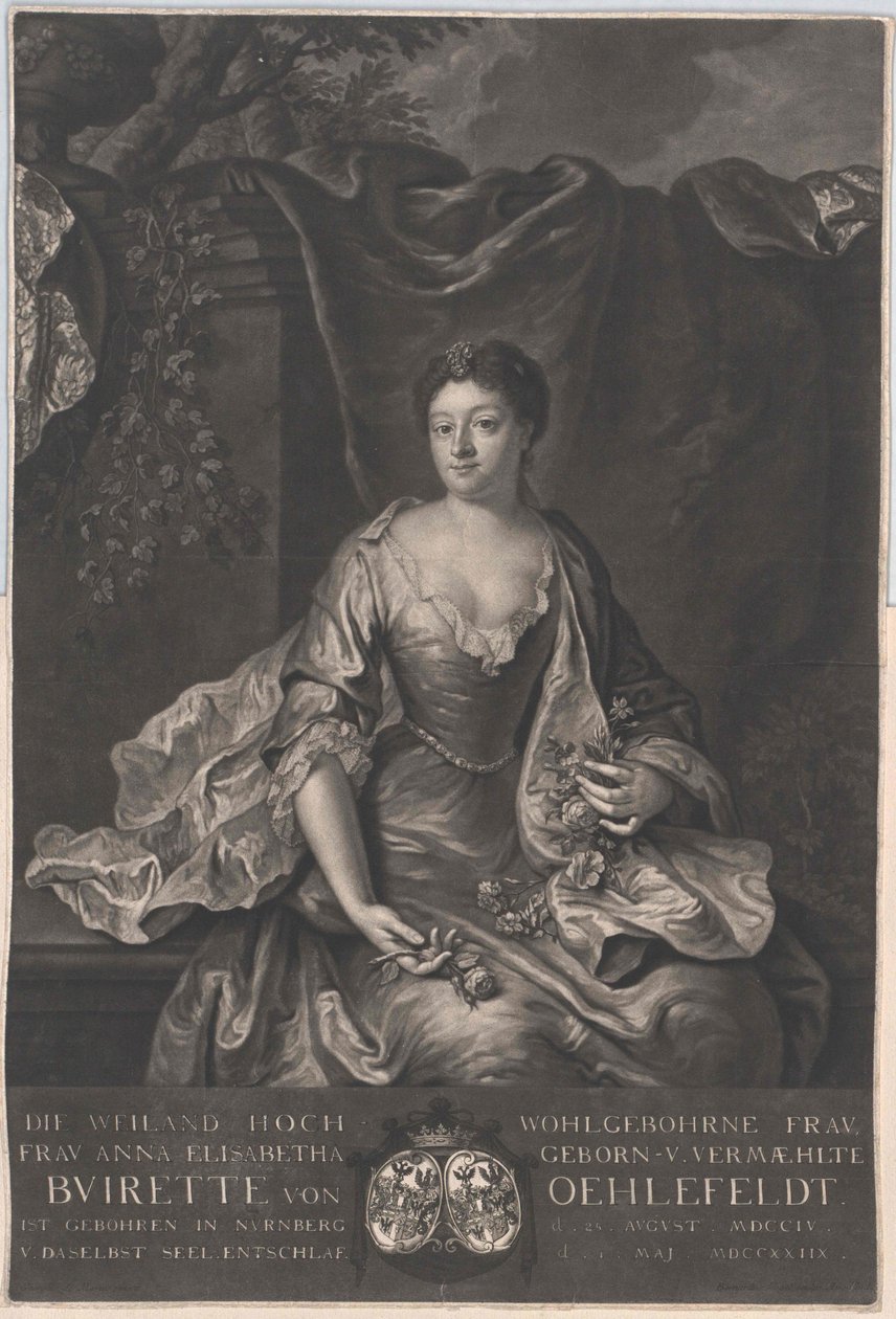 Anna Elisabeth Buirette-Oehlefeld av Artist Unknown