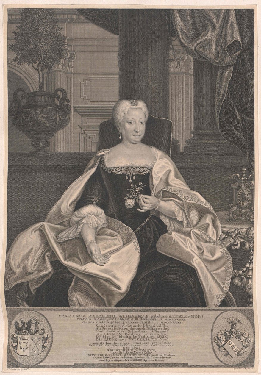 Anna Magdalene Engelland av Artist Unknown